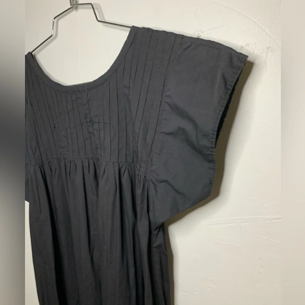 Vintage Handmade Pleated Floral House Dress/ Muumuu​ - Picture 3 of 14